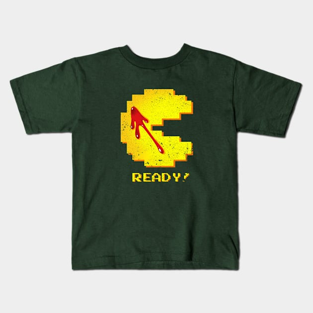 The Joke on Pacman Kids T-Shirt by Ionfox